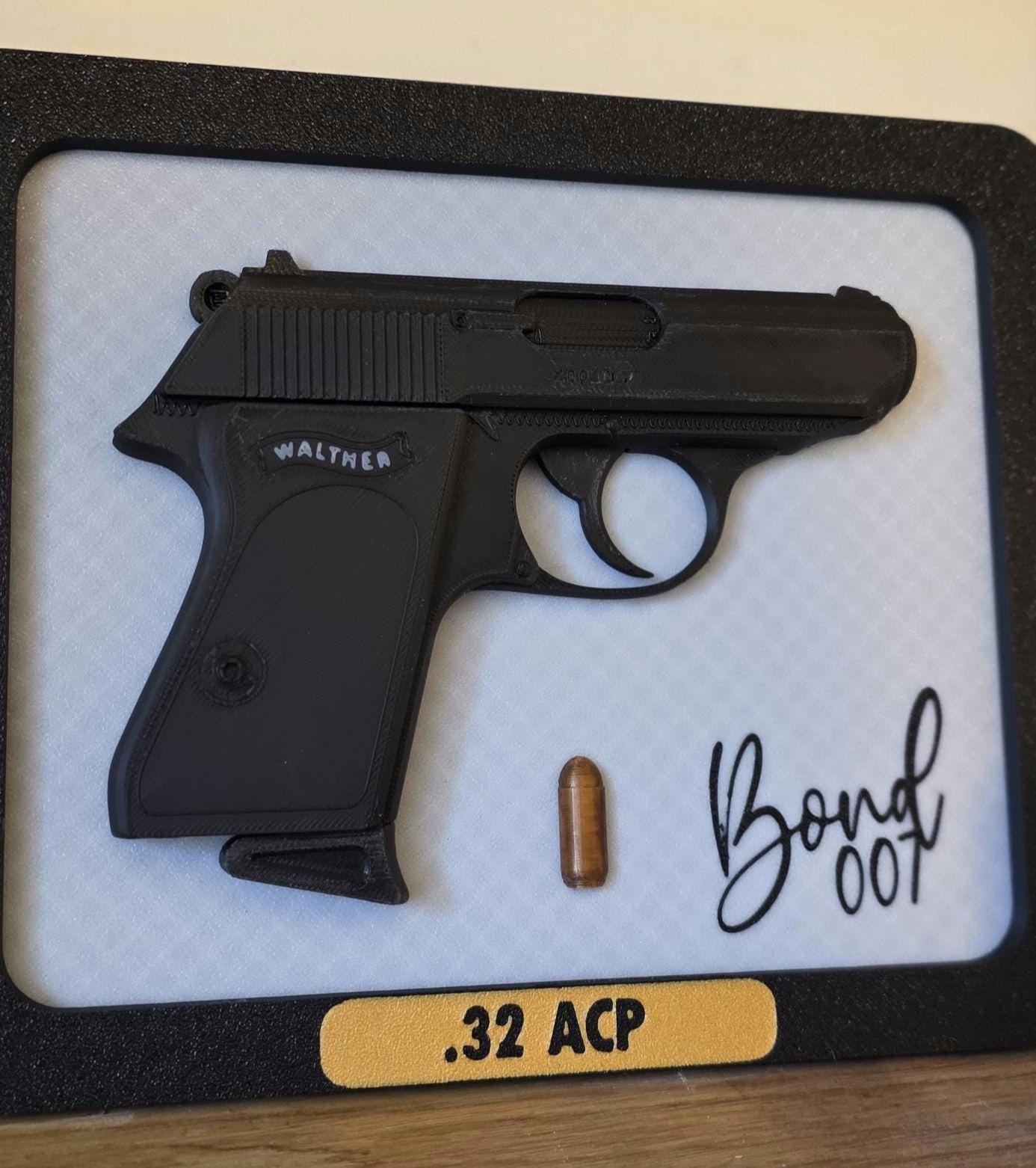 Wall Art 50 Cal BMG Hangar Collectable Half Bullet Scale Size Brass Printed Detailed Barrett Sniper Round Made UK Cosplay