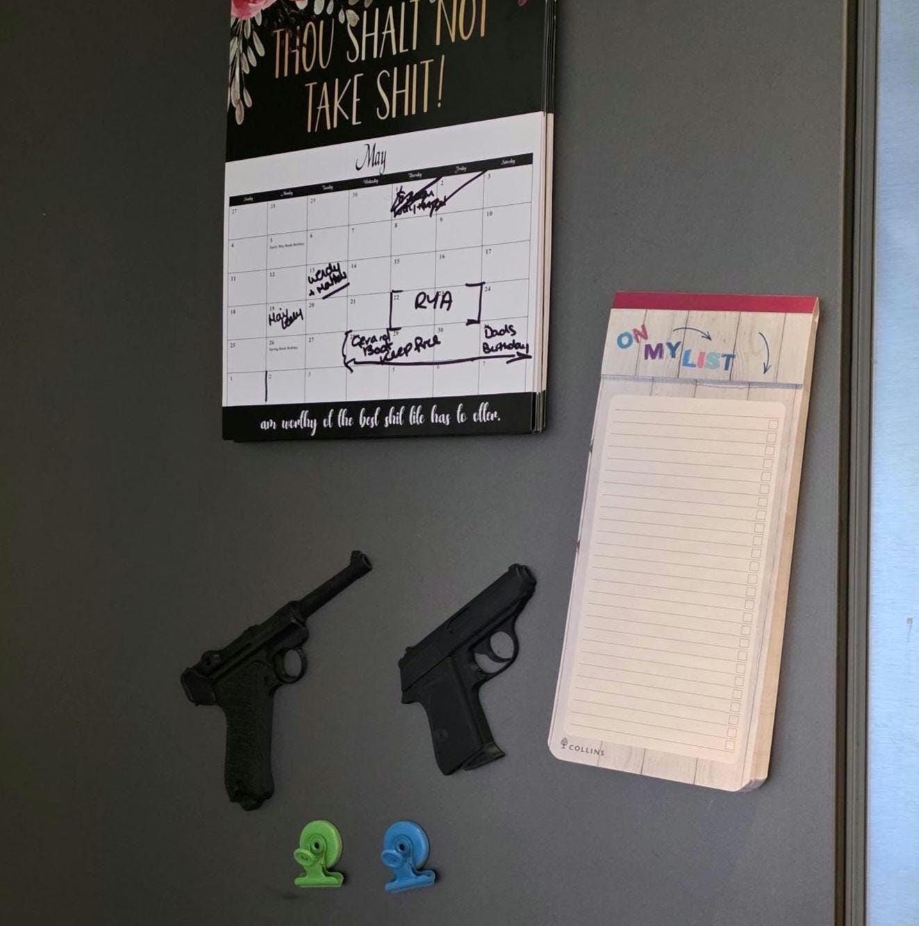 Fridge Magnet Bond 007 Walther Magnetic 3d 32ACP Barrett 50 Cal PPK Moneypenny Half Pistol Bullet 75% Scale Printed Luger P08 Model