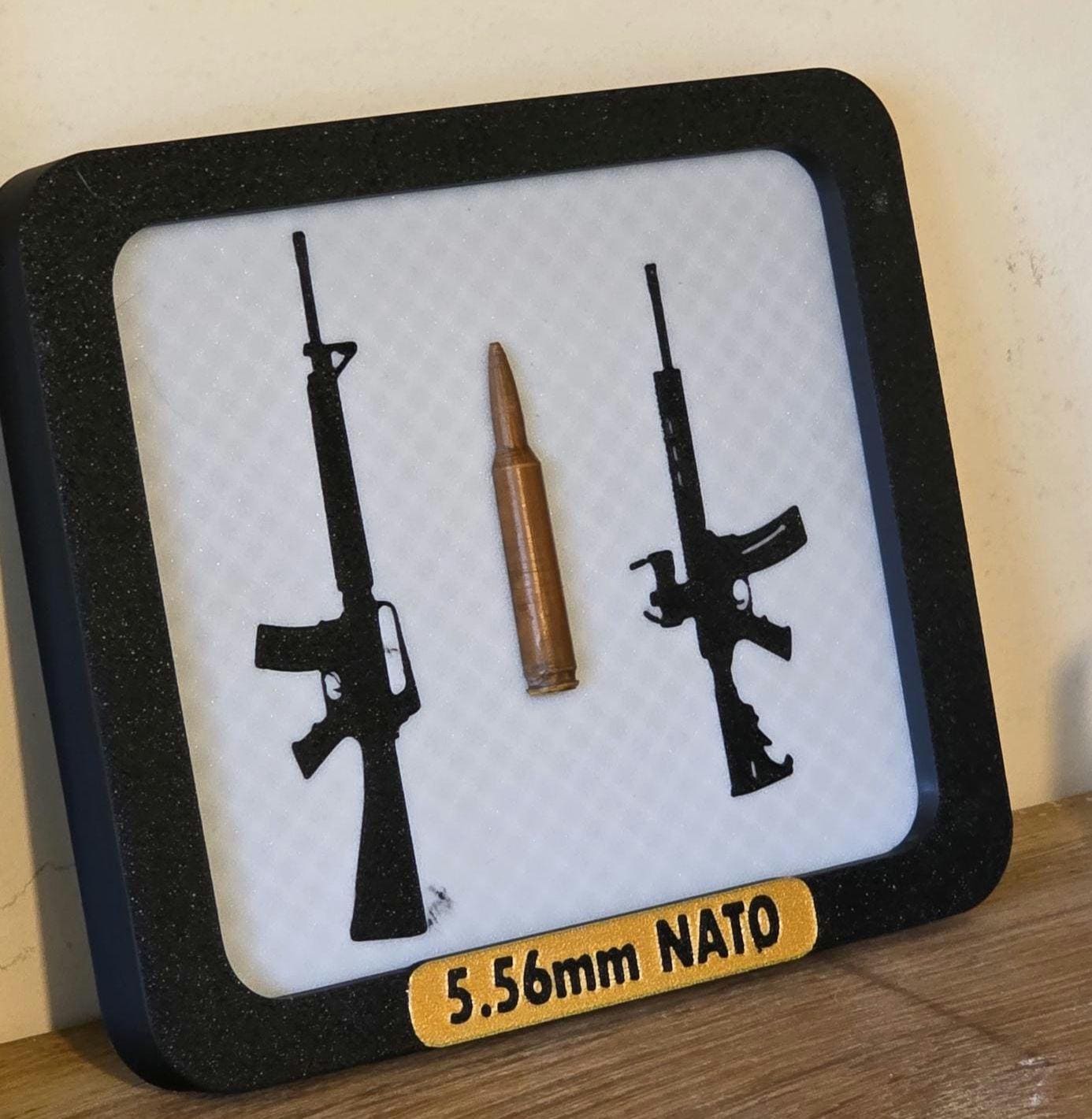 Wall Art 50 Cal BMG Hangar Collectable Half Bullet Scale Size Brass Printed Detailed Barrett Sniper Round Made UK Cosplay