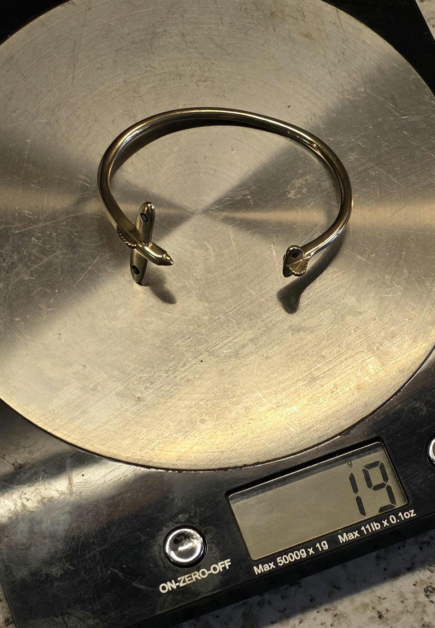 Handmade "Chasing your Tail" Bangles Commemorative Solid 9k Bracelet VE Day Collectable Bracelet WW2 Gold Silver Genuine Diamonds Pilot UK