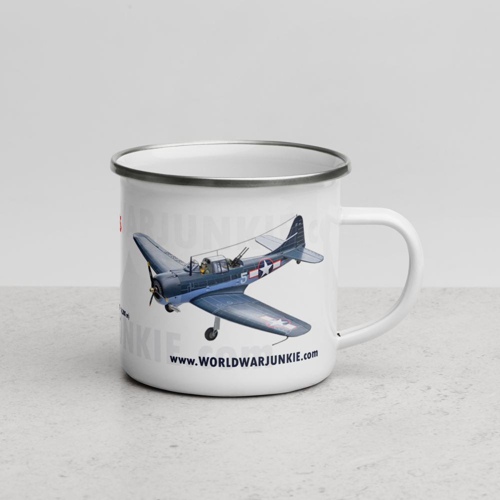 SBD Dauntless WW2 US Navy Dive Bomber Ceramic Mug Camping Outdoor Strong
