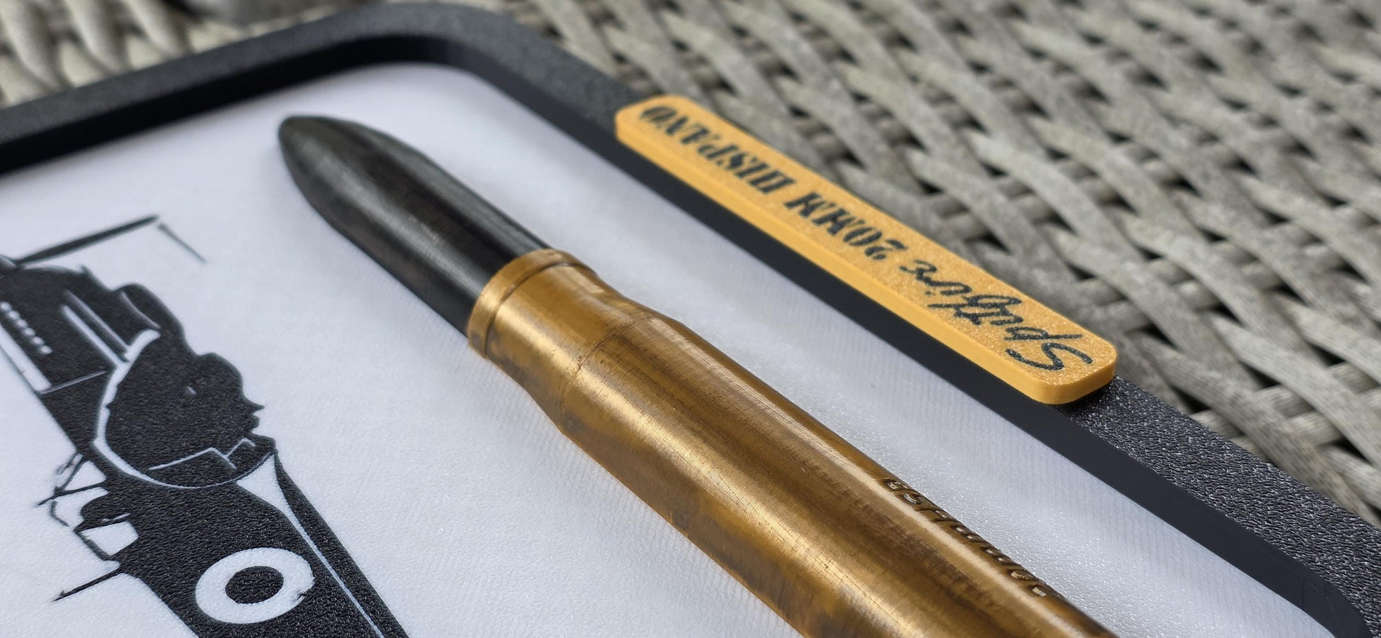 Framed Hurricane .303 Belt Round Hawker Made in UK Scale Inert 3d Printed Aircraft Gift Day WW2 RAF Ammo Model Full Aviation