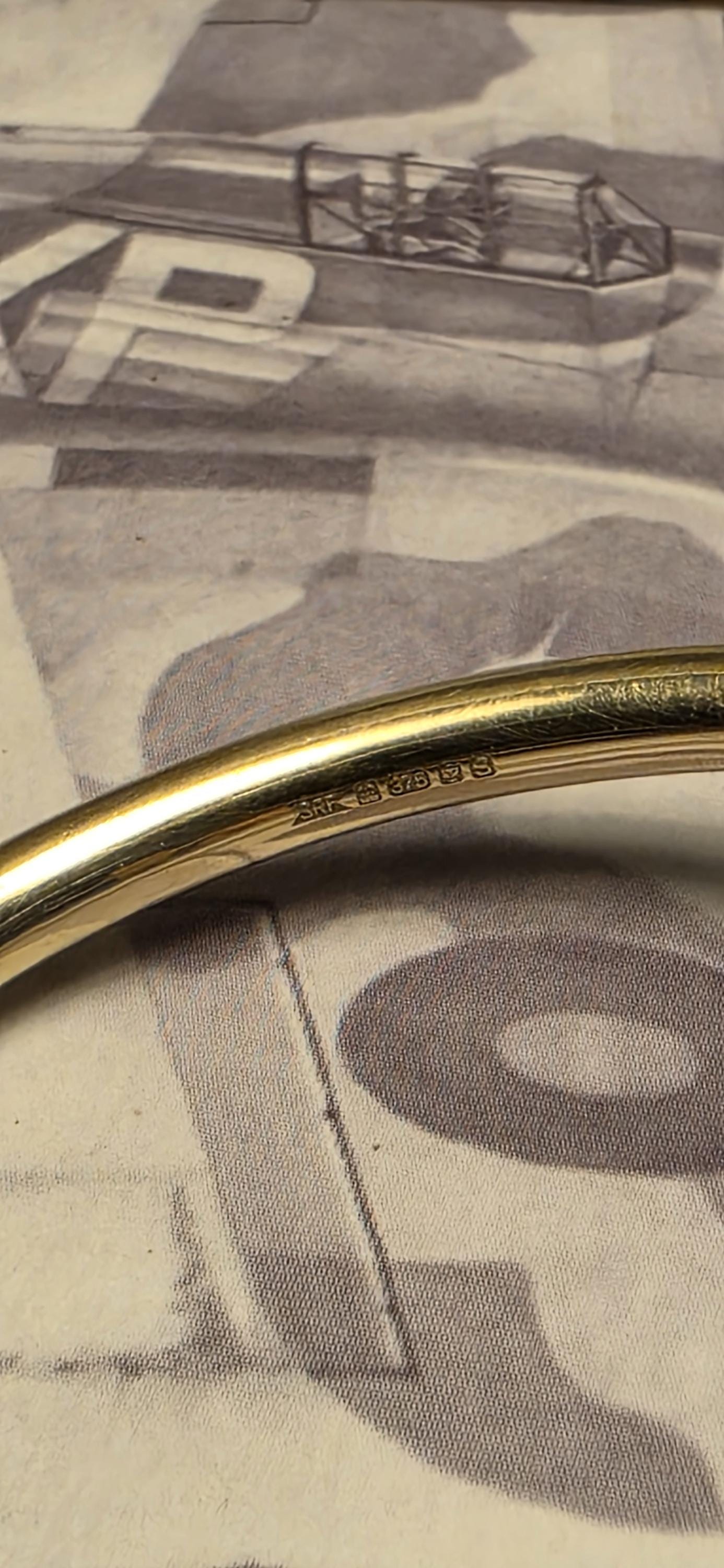 Handmade "Chasing your Tail" Bangles Commemorative Solid 9k Bracelet VE Day Collectable Bracelet WW2 Gold Silver Genuine Diamonds Pilot UK